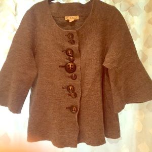 Anthropology Wool buttoned shirt